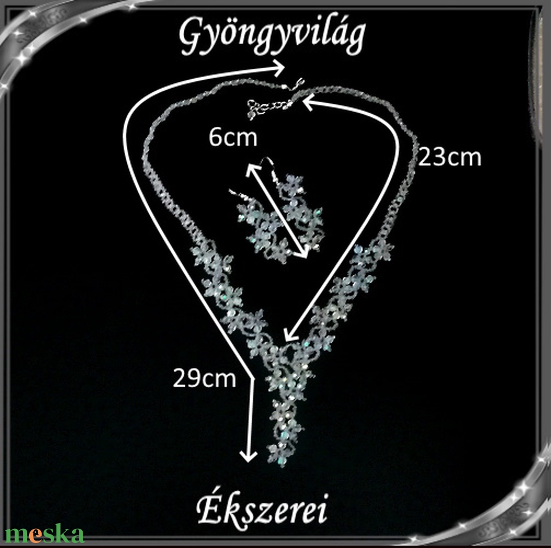 Esküvői, menyasszonyi, alkalmi ékszer szett,  SSZEB-GY02 crystal ab - esküvő - ékszer - ékszerszett - Meska.hu