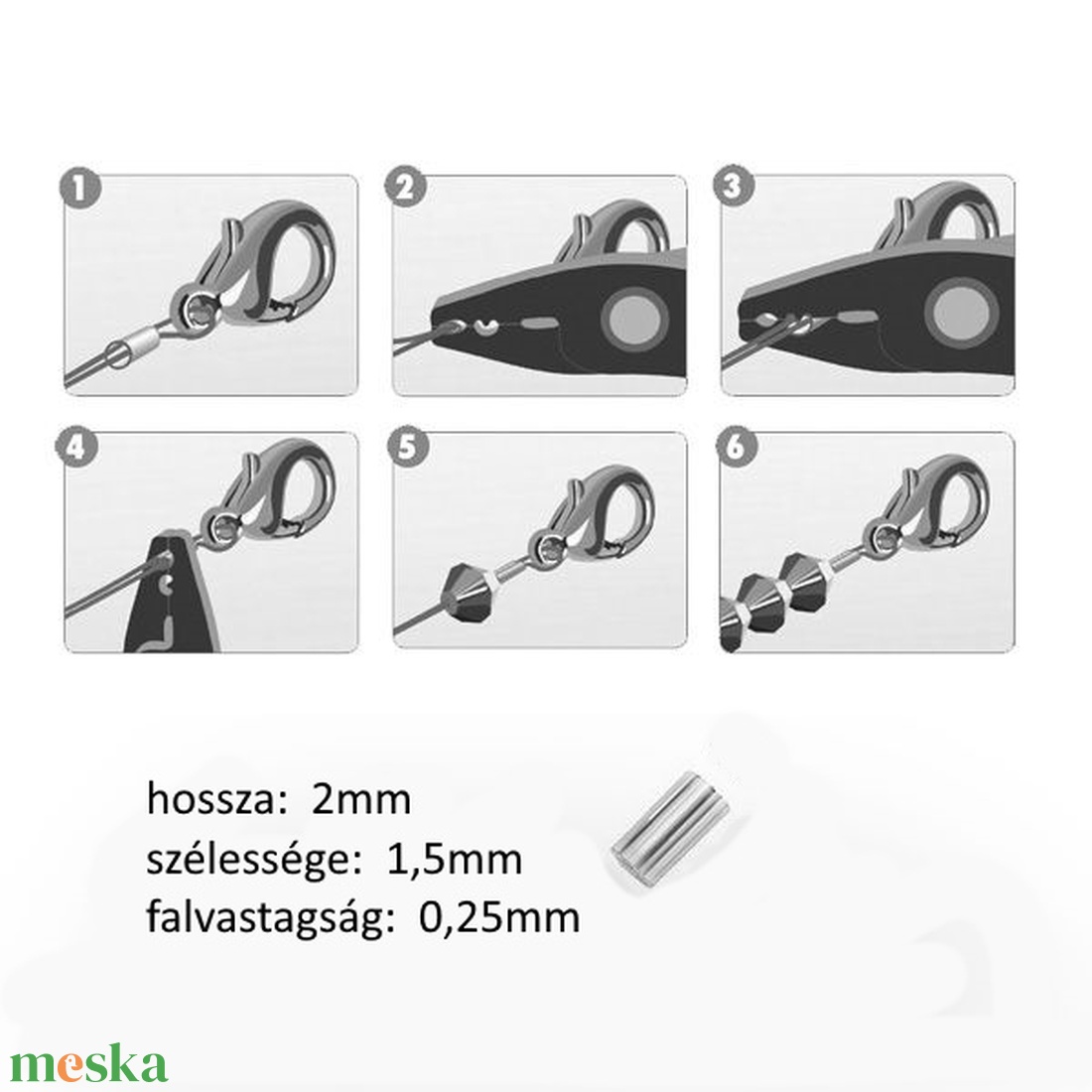 925-ös sterling ezüst ékszerkellék: köztes / gyöngy / dísz  EKÖ 19 1,5x2x0,25  10db/cs - kellékek & szerszámok - gyöngy, ékszerkellék - fém köztesek - Meska.hu