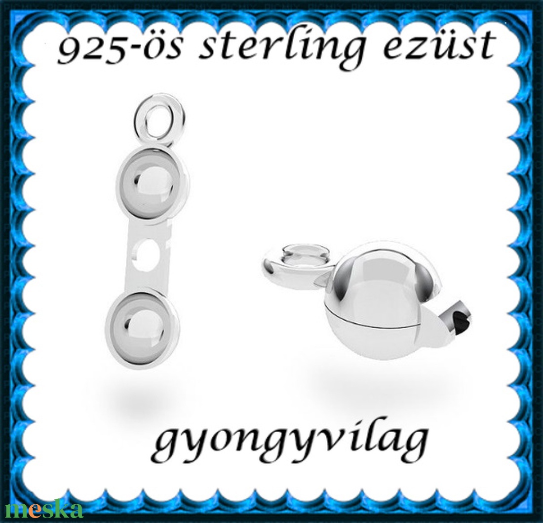 925-ös sterling ezüst ékszerkellék: csomótakaró ECST 06-4e - kellékek & szerszámok - gyöngy, ékszerkellék - egyéb alkatrész - Meska.hu