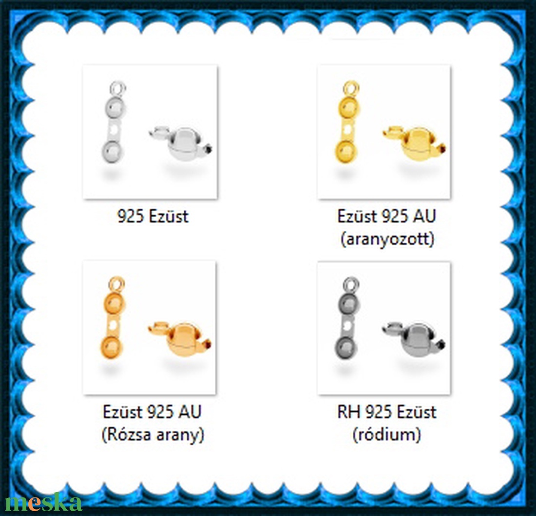 925-ös sterling ezüst ékszerkellék: csomótakaró ECST 06-4g - kellékek & szerszámok - gyöngy, ékszerkellék - egyéb alkatrész - Meska.hu