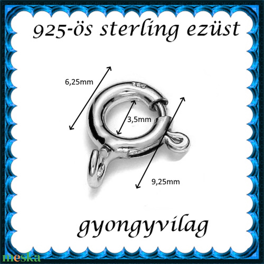 925-ös sterling ezüst ékszerkellék: lánckalocs ELK 1S 12-1-9,25e - kellékek & szerszámok - gyöngy, ékszerkellék - egyéb alkatrész - Meska.hu