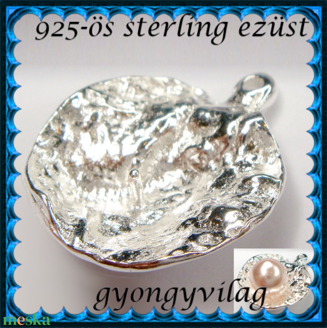 925-ös finomságú sterling ezüst kandeláber/ továbbépíthető köztes /tartó elem  EKA 67 - kellékek & szerszámok - gyöngy, ékszerkellék - egyéb alkatrész - Meska.hu