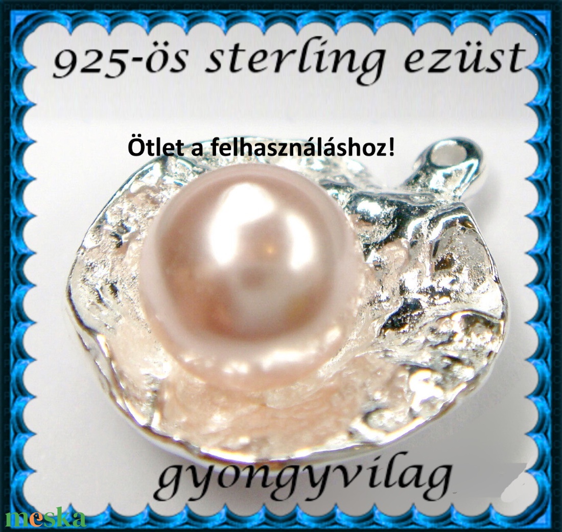 925-ös finomságú sterling ezüst kandeláber/ továbbépíthető köztes /tartó elem  EKA 67 - kellékek & szerszámok - gyöngy, ékszerkellék - egyéb alkatrész - Meska.hu