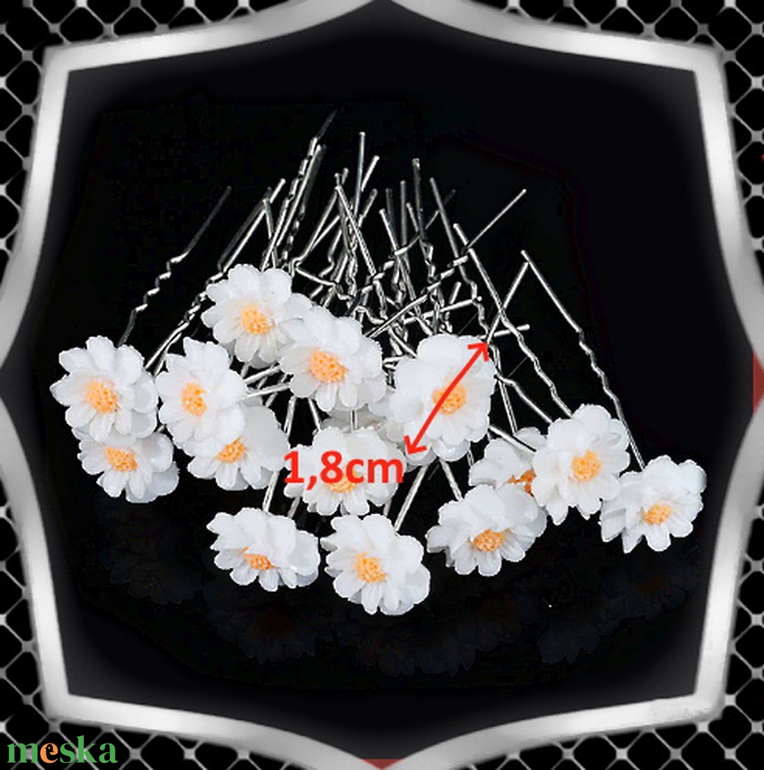Ékszerek-hajdíszek, hajcsatok: Esküvői, menyasszonyi, alkalmi hajdísz ES-H-TŰ28 10db/csomag - esküvő - hajdísz - kontydísz & hajdísz - Meska.hu