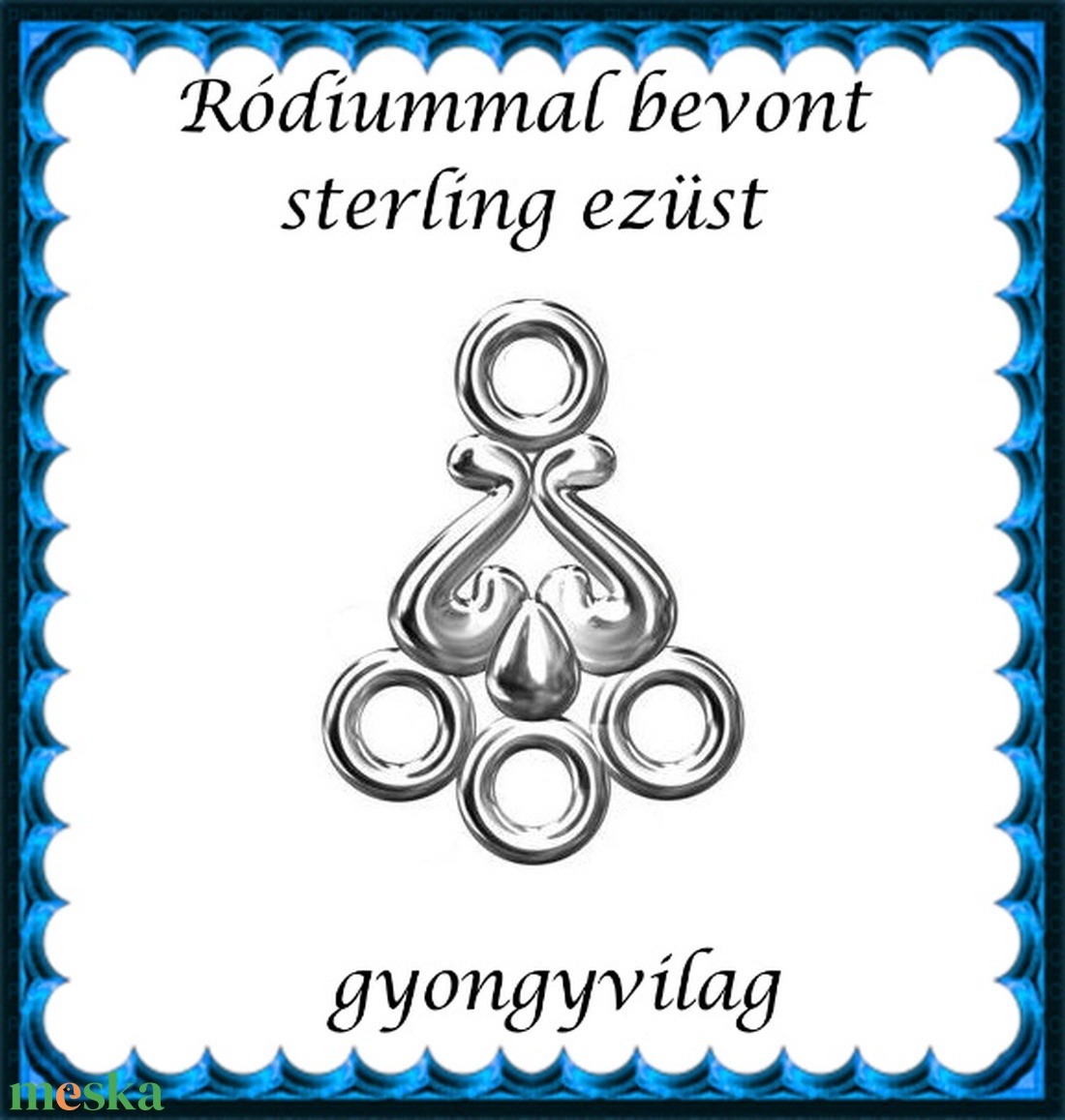 925-ös sterling ezüst ékszerkellék: kandeláber/ továbbépíthető EKA 64r - kellékek & szerszámok - gyöngy, ékszerkellék - egyéb alkatrész - Meska.hu