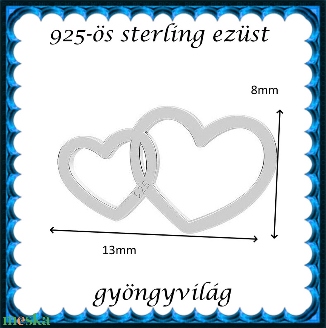 925-ös finomságú sterling ezüst kandeláber/ továbbépíthető köztes /tartó elem  EKA2 69 - kellékek & szerszámok - gyöngy, ékszerkellék - egyéb alkatrész - Meska.hu