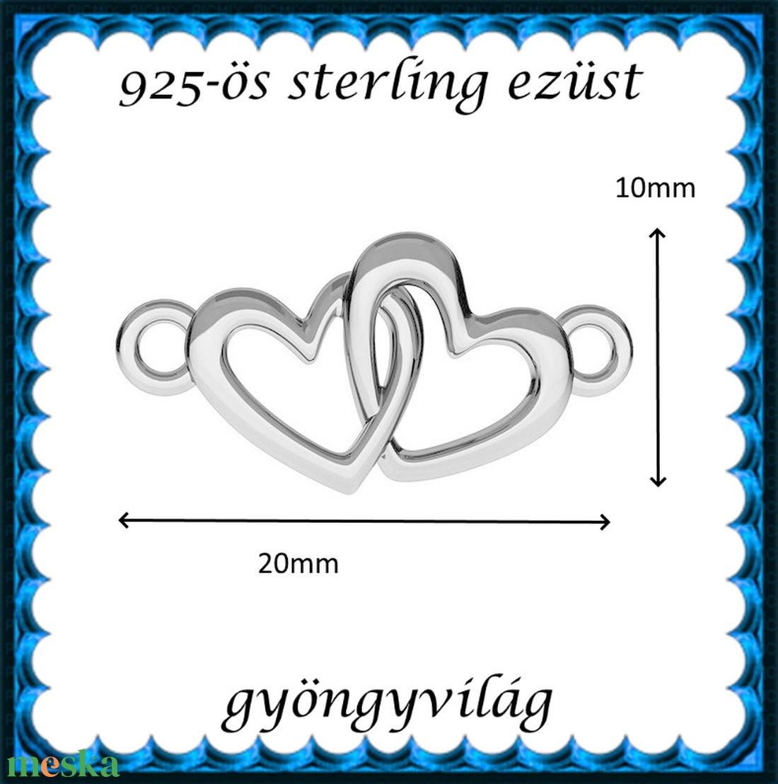 925-ös finomságú sterling ezüst kandeláber/ továbbépíthető köztes /tartó elem  EKA 70 - kellékek & szerszámok - gyöngy, ékszerkellék - egyéb alkatrész - Meska.hu