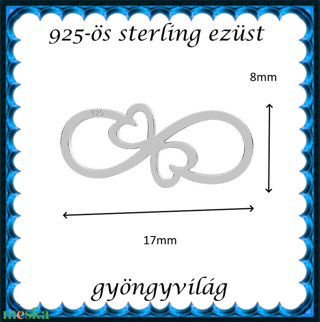 925-ös finomságú sterling ezüst kandeláber/ továbbépíthető köztes /tartó elem  EKA 77 - kellékek & szerszámok - gyöngy, ékszerkellék - egyéb alkatrész - Meska.hu