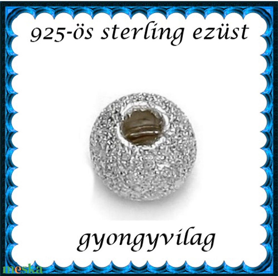 925-ös sterling ezüst ékszerkellék: köztes/gyöngy/díszitőelem EKÖ 34-3e 4db/csomag - kellékek & szerszámok - gyöngy, ékszerkellék - fém köztesek - Meska.hu