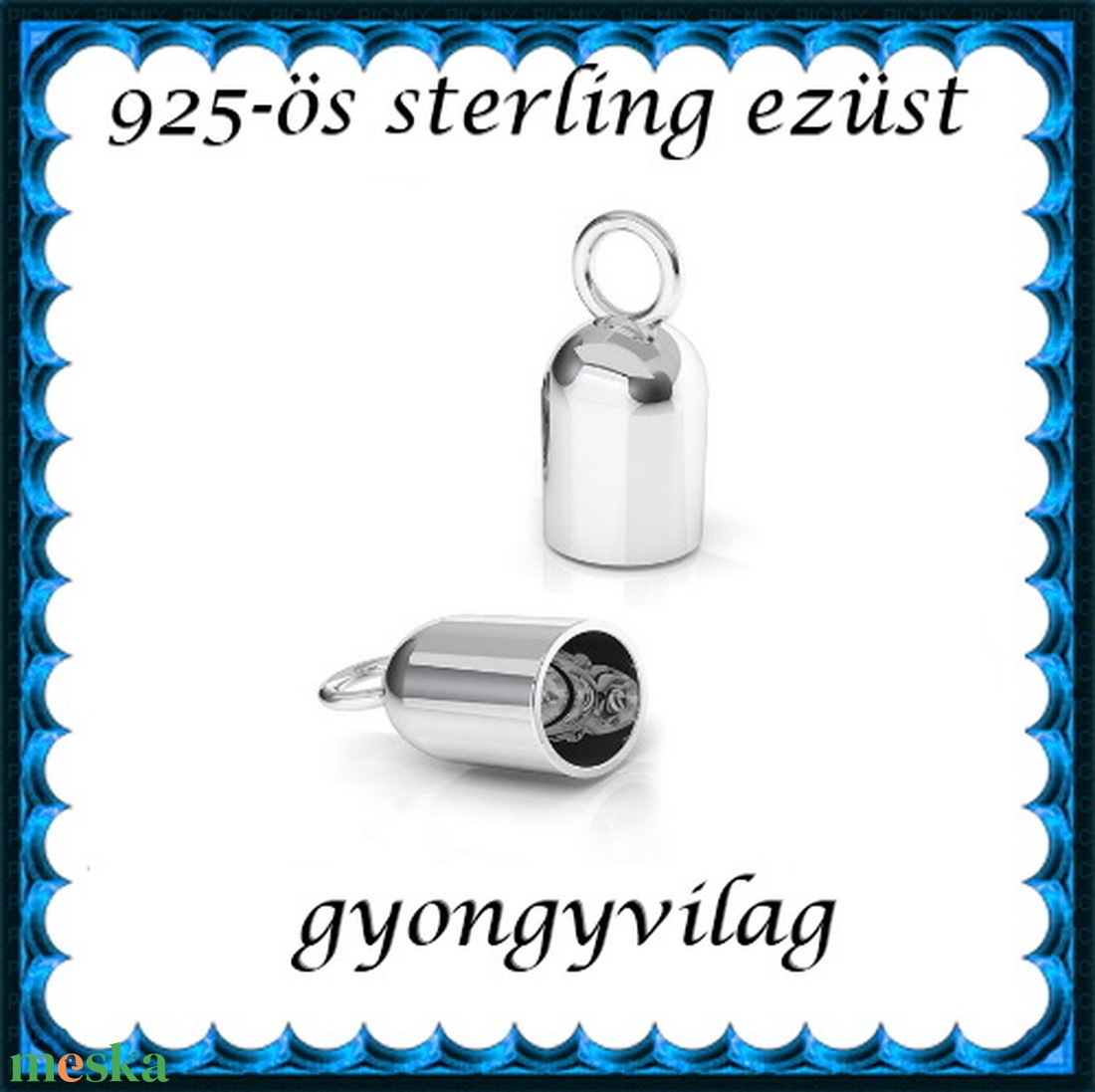 925-ös ezüst  lánckapocsvég  ELK V 18-5 - kellékek & szerszámok - gyöngy, ékszerkellék - egyéb alkatrész - Meska.hu