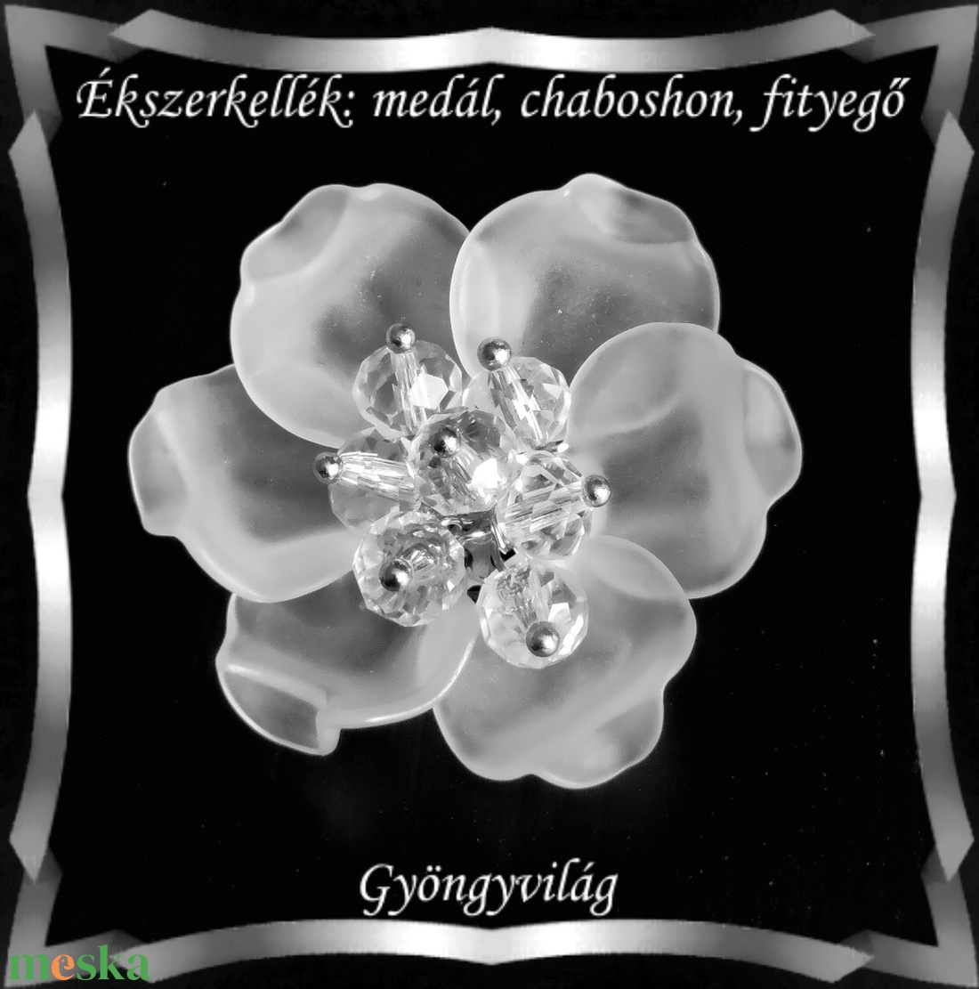 Ékszerkellék: medál, caboshon, fityegő BMCF-0-26-1 - kellékek & szerszámok - gyöngy, ékszerkellék - cabochon - Meska.hu