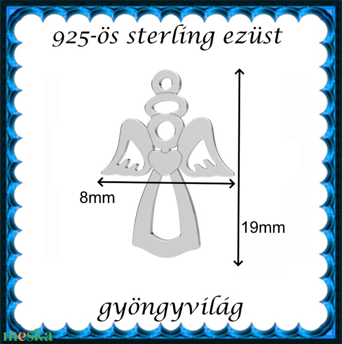 925-ös finomságú sterling ezüst kandeláber/ továbbépíthető köztes /tartó elem  EKA2 86 - kellékek & szerszámok - gyöngy, ékszerkellék - egyéb alkatrész - Meska.hu