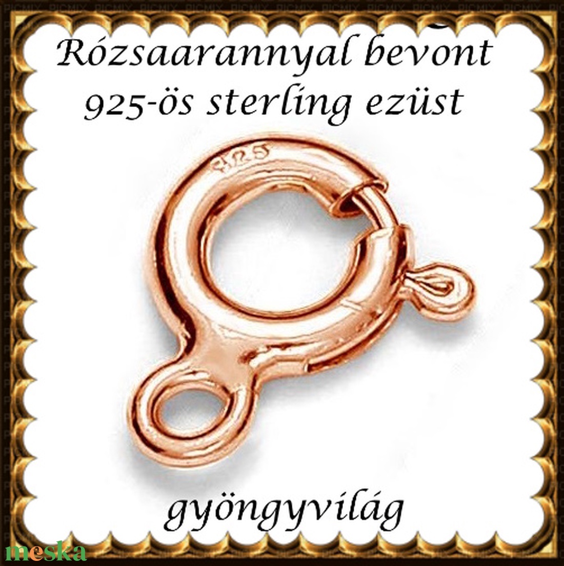 925-ös sterling ezüst ékszerkellék: lánckalocs  ELK 1S 12-2-10,75rg - kellékek & szerszámok - gyöngy, ékszerkellék - egyéb alkatrész - Meska.hu