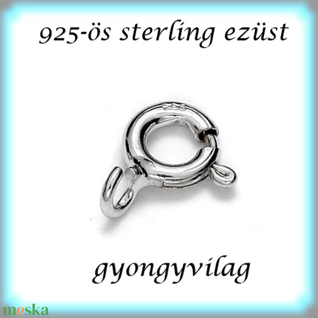 925-ös sterling ezüst ékszerkellék: lánckapocs ELK 1S 12-1-8,3e 2db/csomag - kellékek & szerszámok - gyöngy, ékszerkellék - egyéb alkatrész - Meska.hu