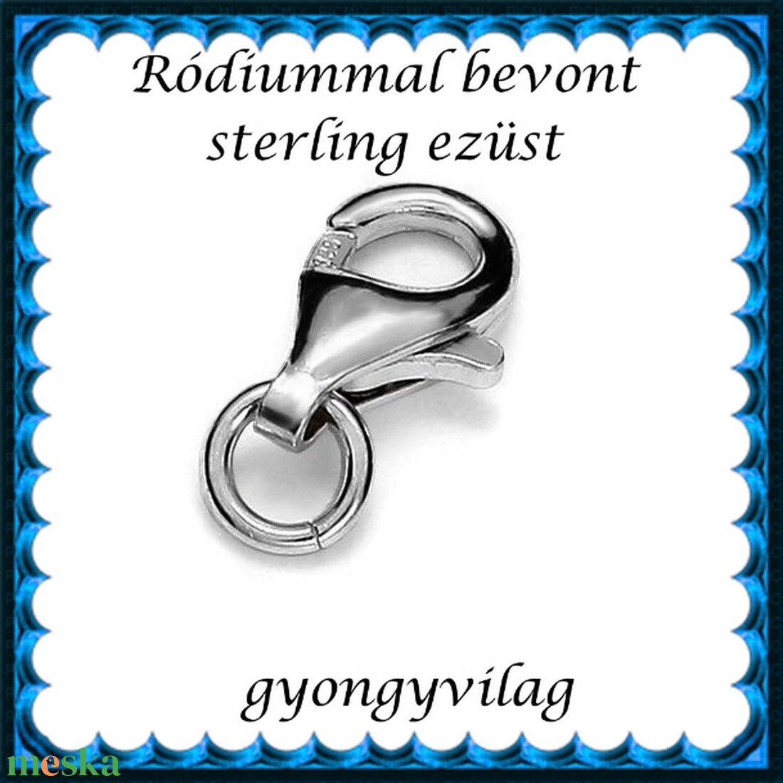 925-ös sterling ezüst ékszerkellék: lánckalocs  ELK 1S 19-9r - kellékek & szerszámok - gyöngy, ékszerkellék - egyéb alkatrész - Meska.hu