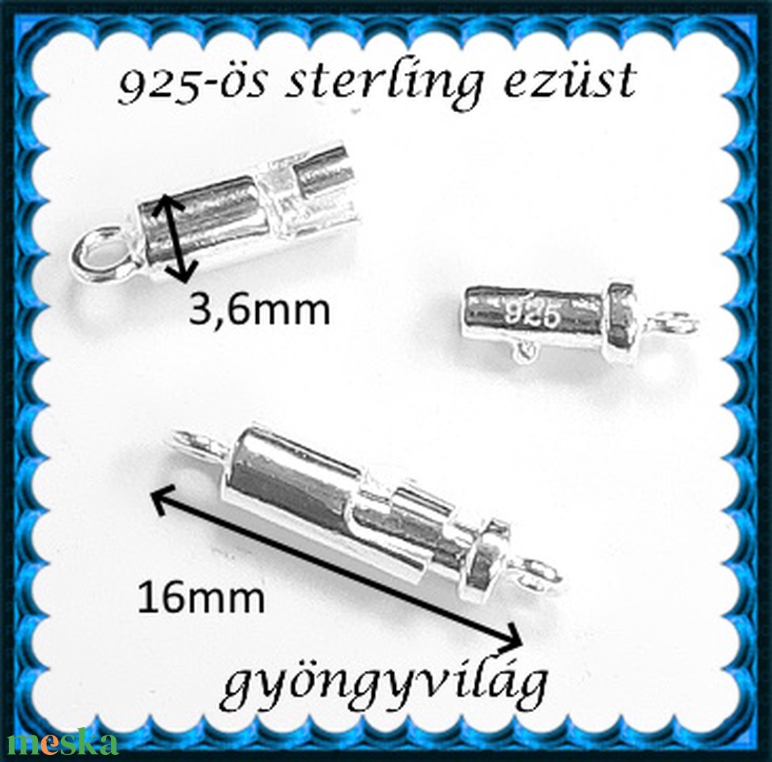 925-ös sterling ezüst ékszerkellék: lánckalocs ELK 1S 06 - kellékek & szerszámok - gyöngy, ékszerkellék - swarovski kristályok - Meska.hu