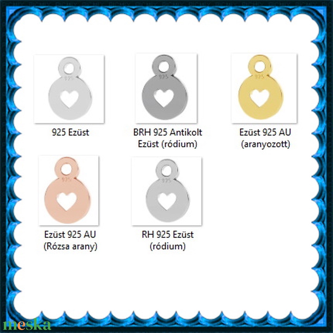 925-ös ezüst kapocs vég ELK KV 06 - kellékek & szerszámok - gyöngy, ékszerkellék - egyéb alkatrész - Meska.hu