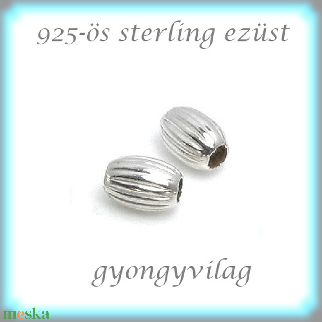 925-ös sterling ezüst ékszerkellék: köztes / gyöngy / dísz  EKÖ 51  4db/cs - kellékek & szerszámok - gyöngy, ékszerkellék - fém köztesek - Meska.hu