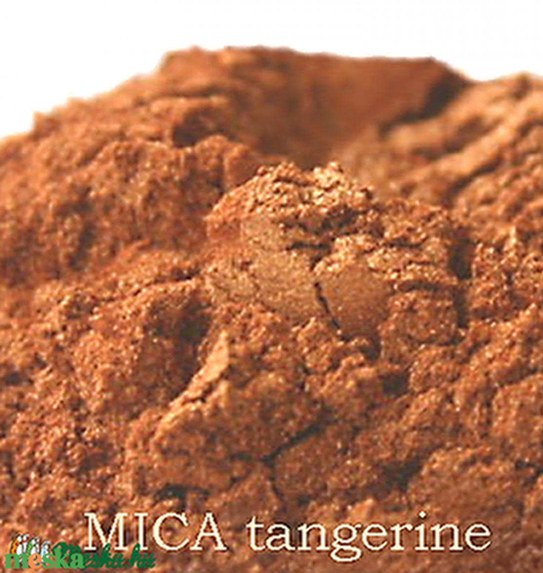 MICA POR (KRISTÁLYOS CSILLOGÁSÚ) TANGERINE 5 gr - kellékek & szerszámok - kozmetikai alapanyag - mica por - Meska.hu