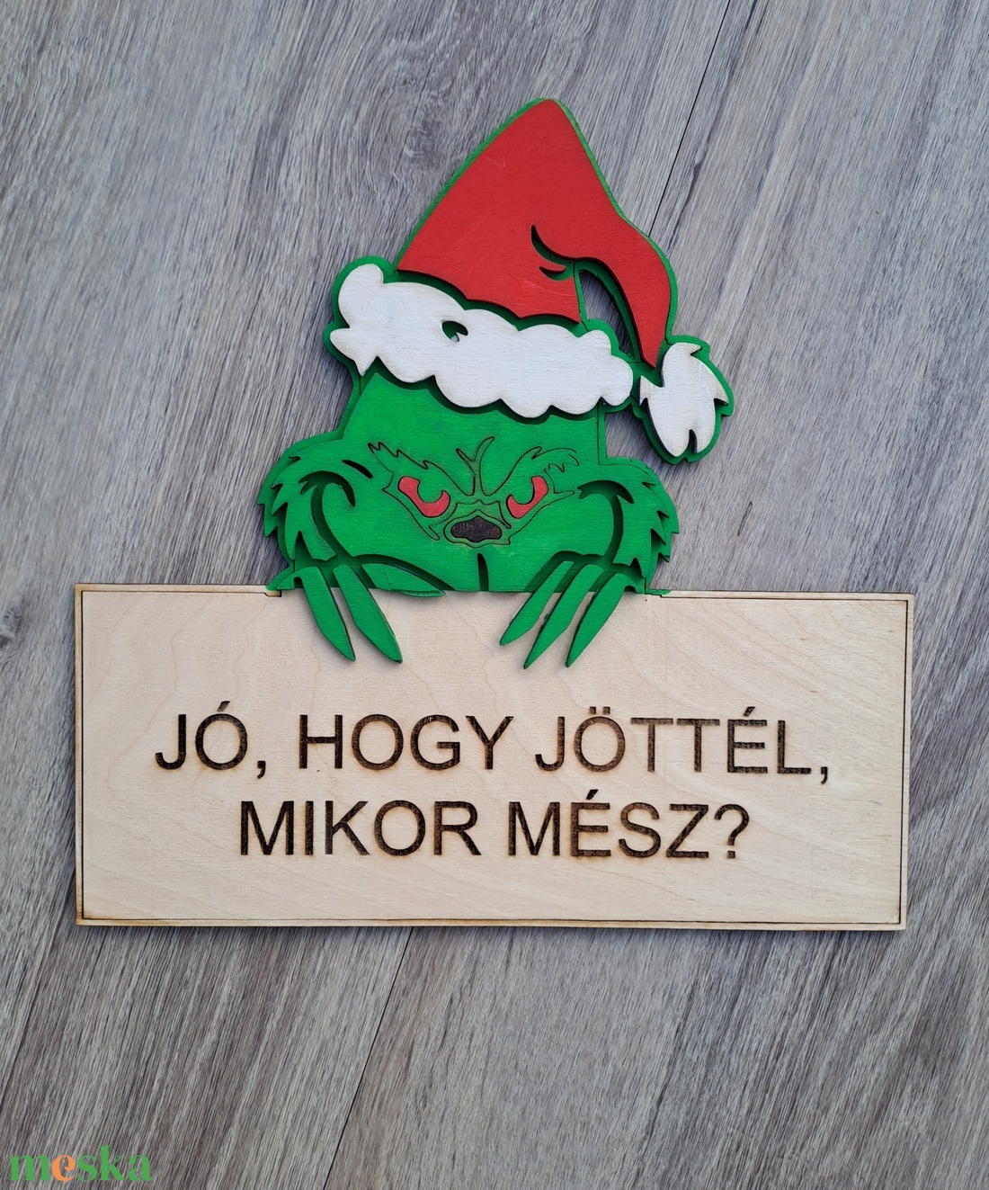 Grincs kopogtató - otthon & életmód - dekoráció - ajtó- és ablak dekoráció - ajtódísz & kopogtató - Meska.hu