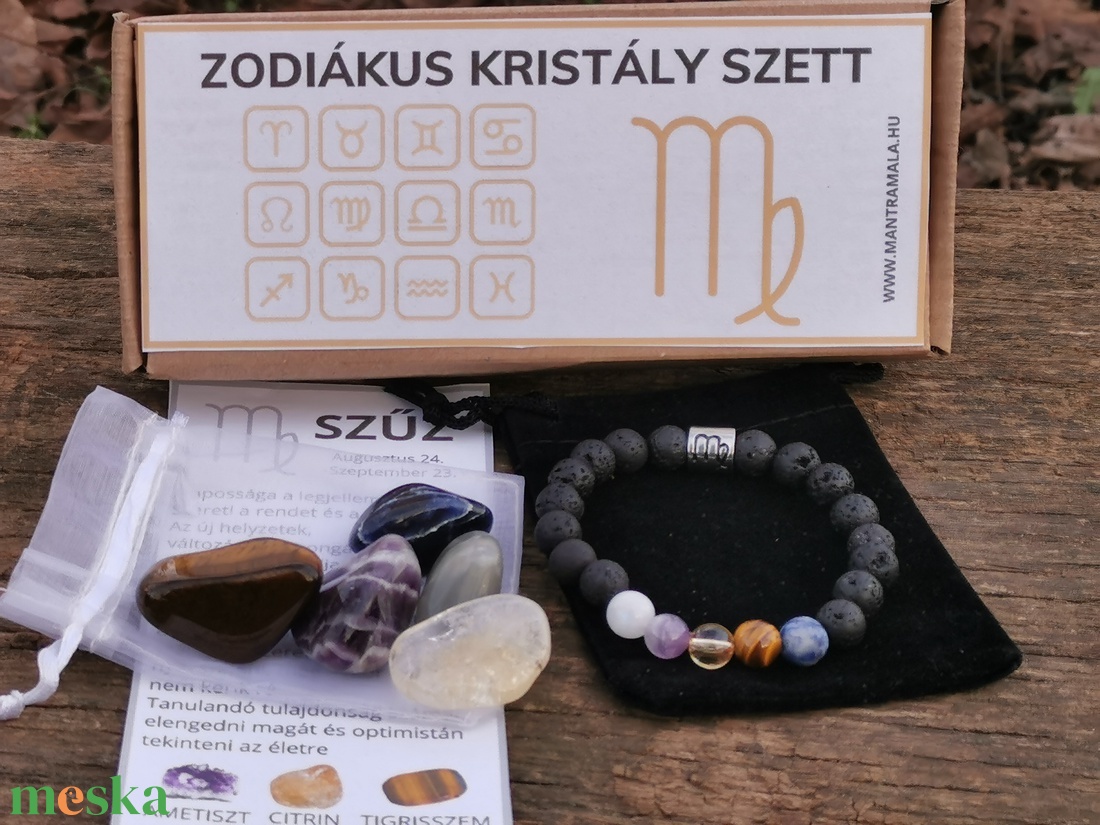 Zodiákus kristály szett- Szűz - ékszer - ékszerszett - Meska.hu