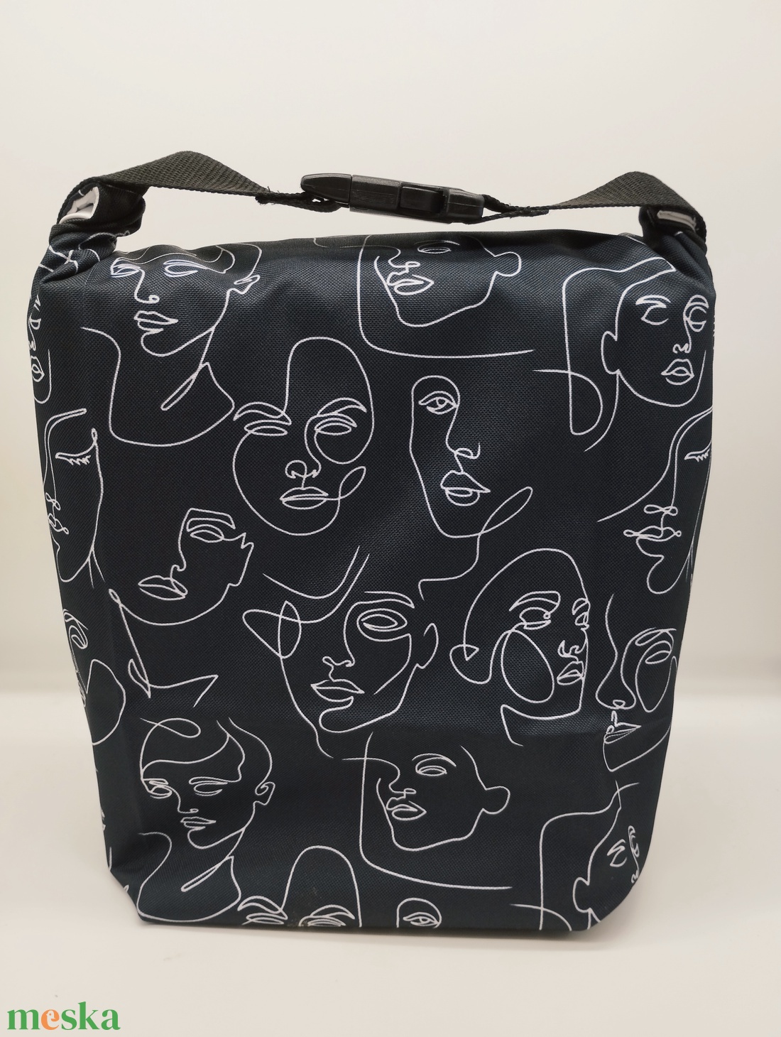 Uzsonnás táska - Rolltop lunch bag - zero waste - táska & tok - uzsonna- & ebéd tartó - ebéd tasak, doboz - Meska.hu