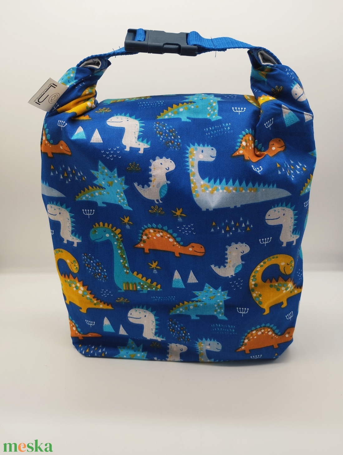 Uzsonnás táska - Rolltop lunch bag - zero waste - táska & tok - uzsonna- & ebéd tartó - ebéd tasak, doboz - Meska.hu