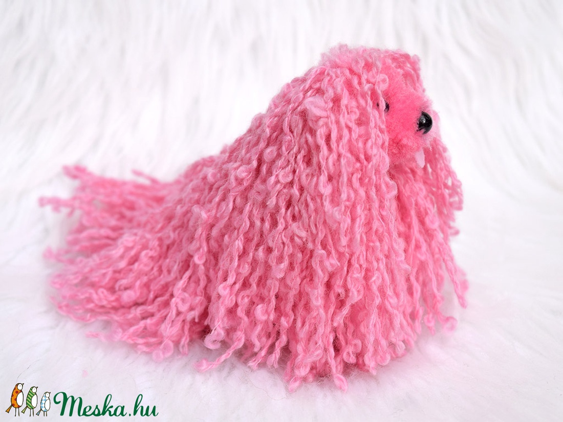 Pink puli - játék & sport - plüssállat & játékfigura - kutya - Meska.hu