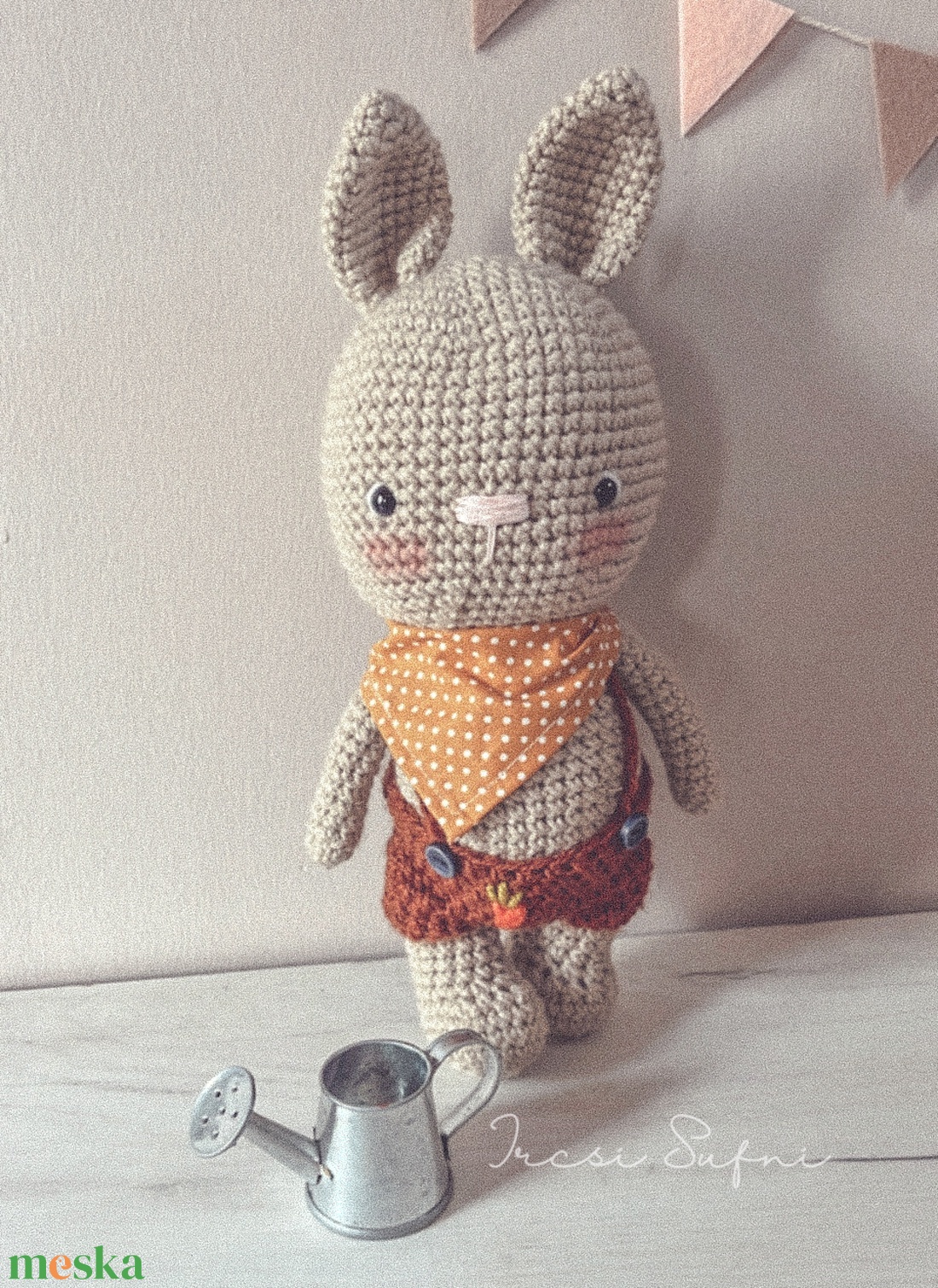 Pocak a kiskertész  / horgolt nyuszi - amigurumi - játék & sport - plüssállat & játékfigura - nyuszi - Meska.hu