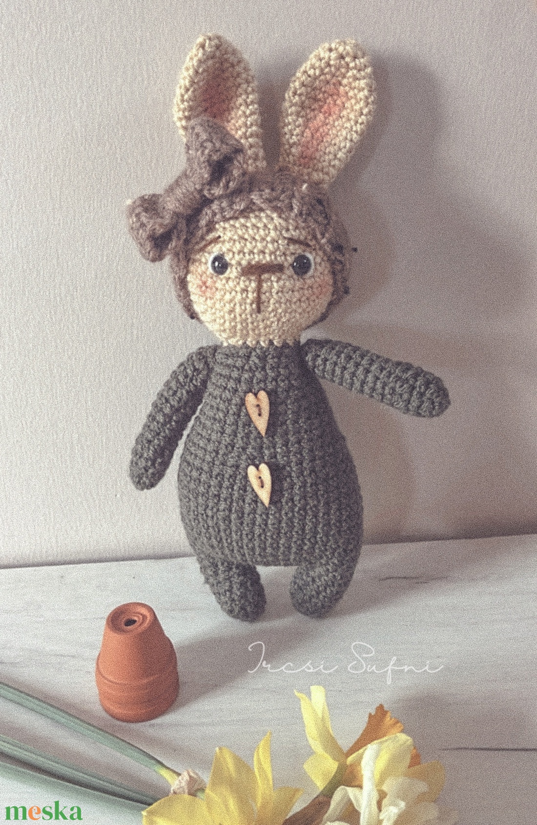 Szintike  / horgolt nyuszi - amigurumi - játék & sport - plüssállat & játékfigura - nyuszi - Meska.hu