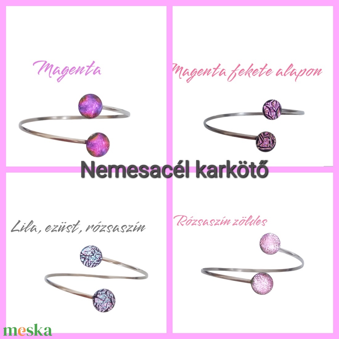 Nemesacél karkötők - ékszer - karkötő - karperec - Meska.hu