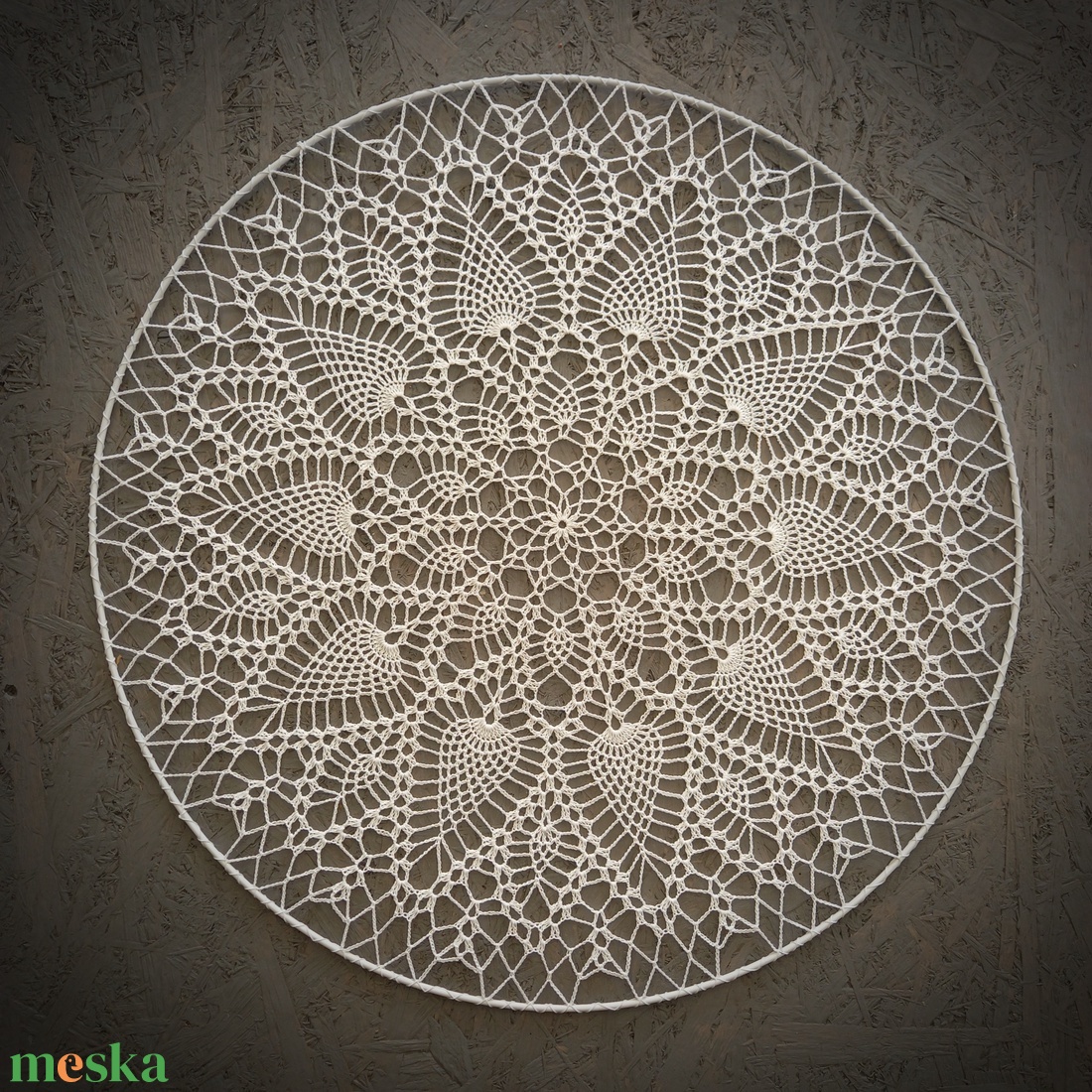 Horgolt mandala (60 cm) - otthon & életmód - dekoráció - spiritualitás - mandala - Meska.hu