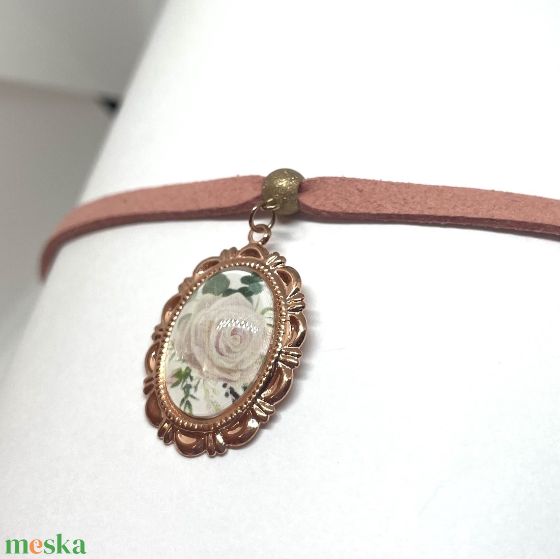 Rose Gold Dream - Choker nyaklánc - ékszer - nyaklánc - cameo nyaklánc - Meska.hu