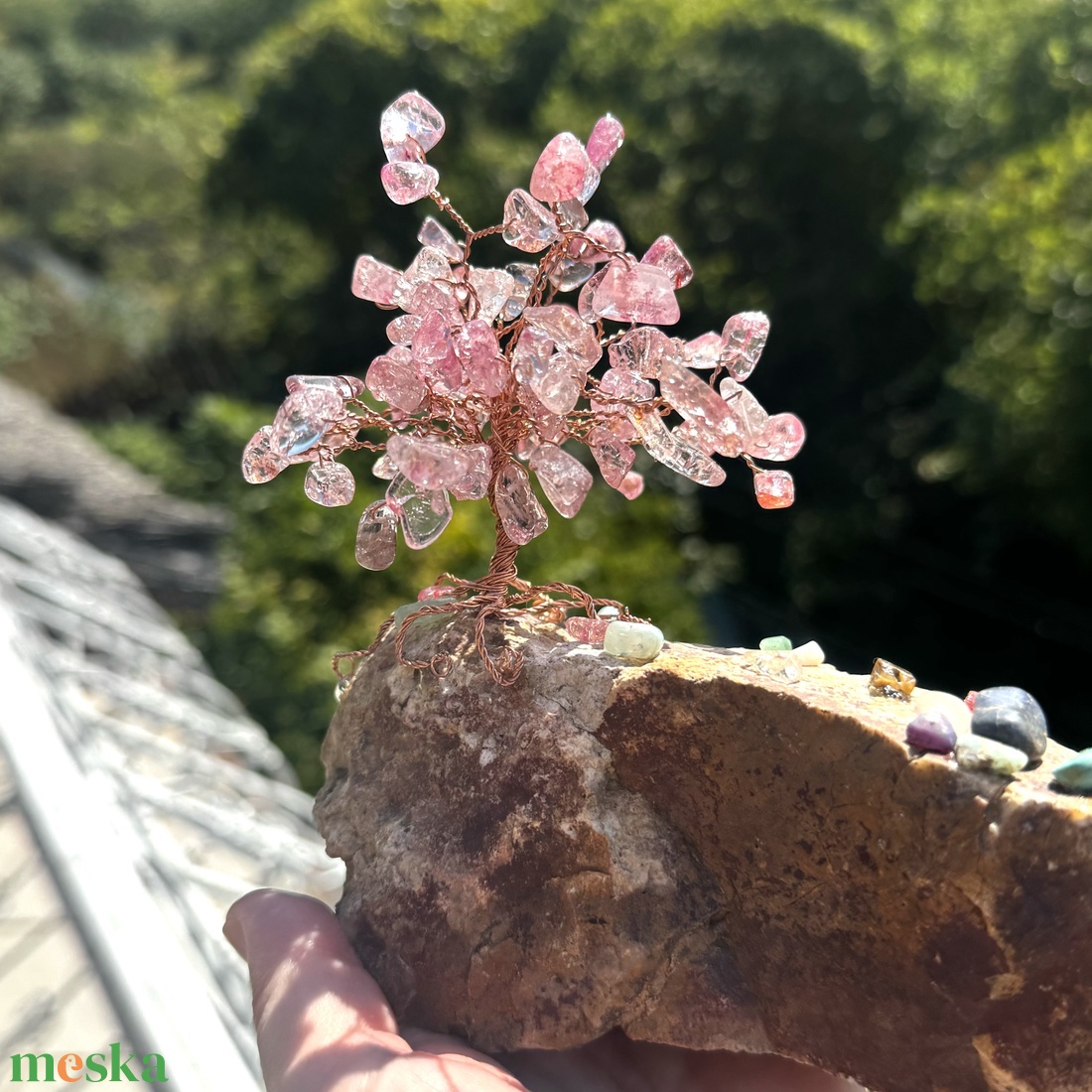 Bonsai kristály Ékszerfa szerencsefa, életfa, pénzfa, kristályfa piros cseresznye kvarc kövekből drágakő fa - otthon & életmód - dekoráció - asztal és polc dekoráció - gyöngyfa, ásványfa - Meska.hu