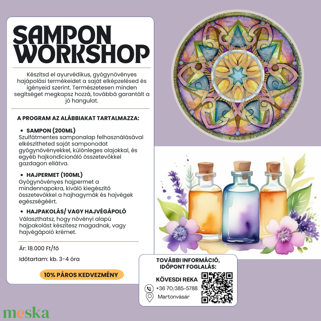 Sampon workshop - diy (csináld magad) - workshop & tanfolyam - Meska.hu