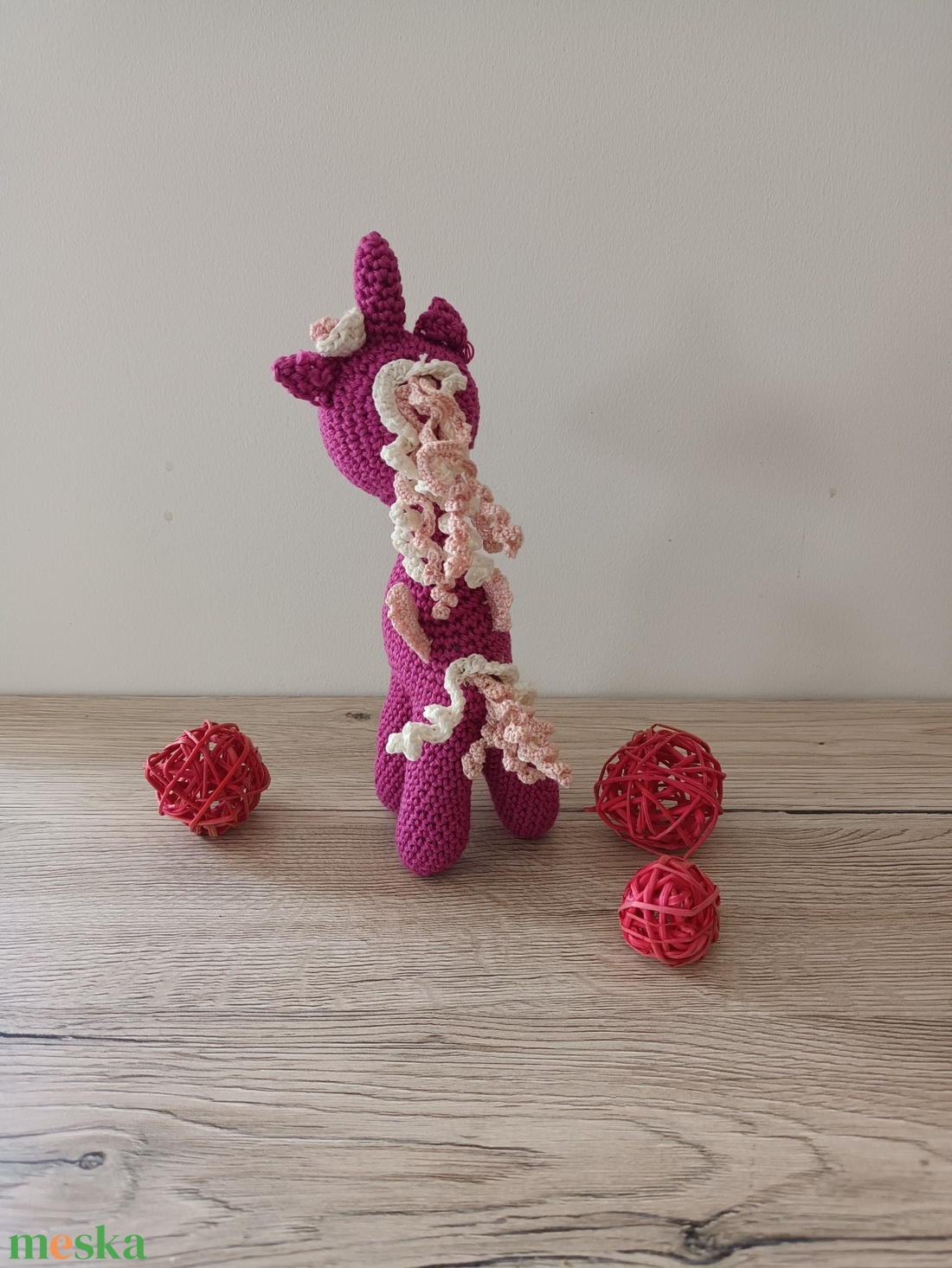 Amigurumi unikornis Tündöklő - játék & sport - plüssállat & játékfigura - unikornis - Meska.hu