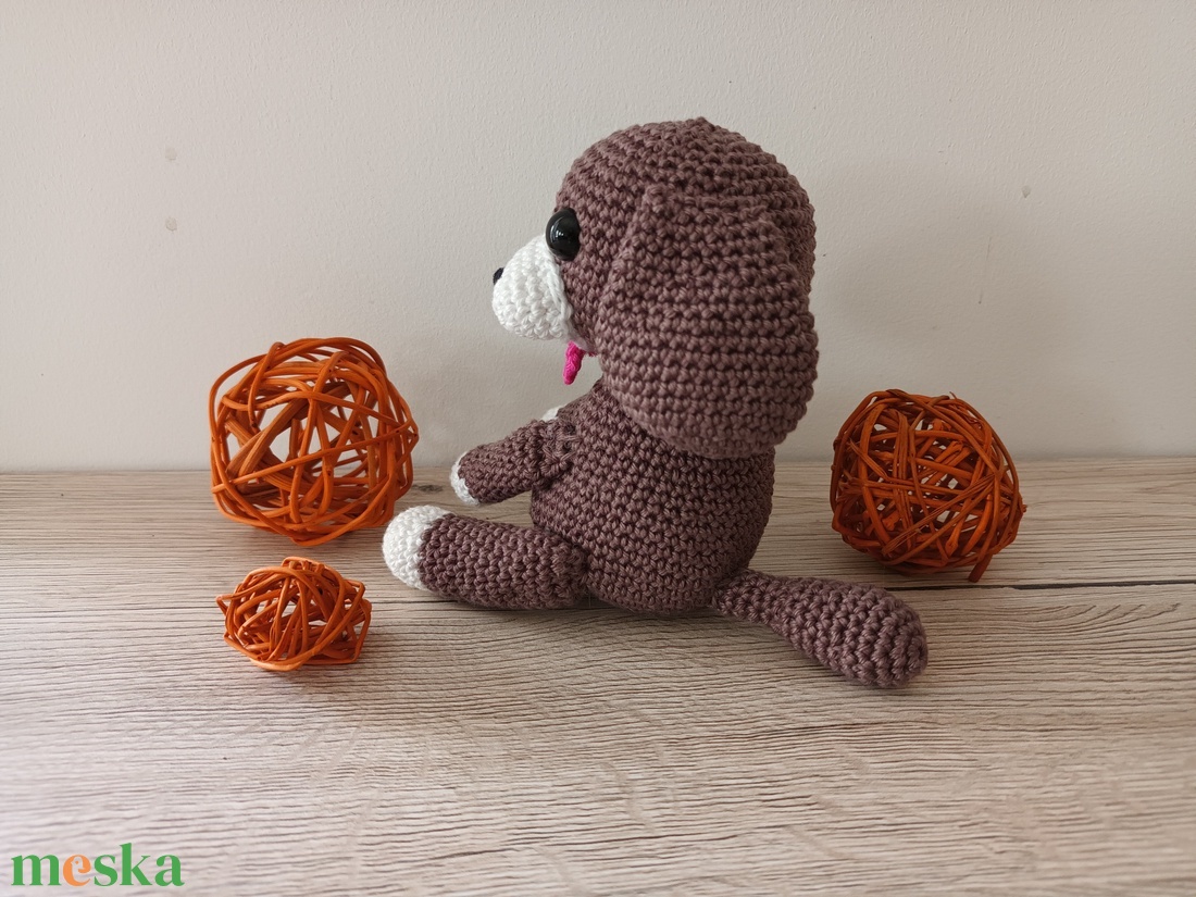 Amigurumi kutya Blöki - játék & sport - plüssállat & játékfigura - kutya - Meska.hu