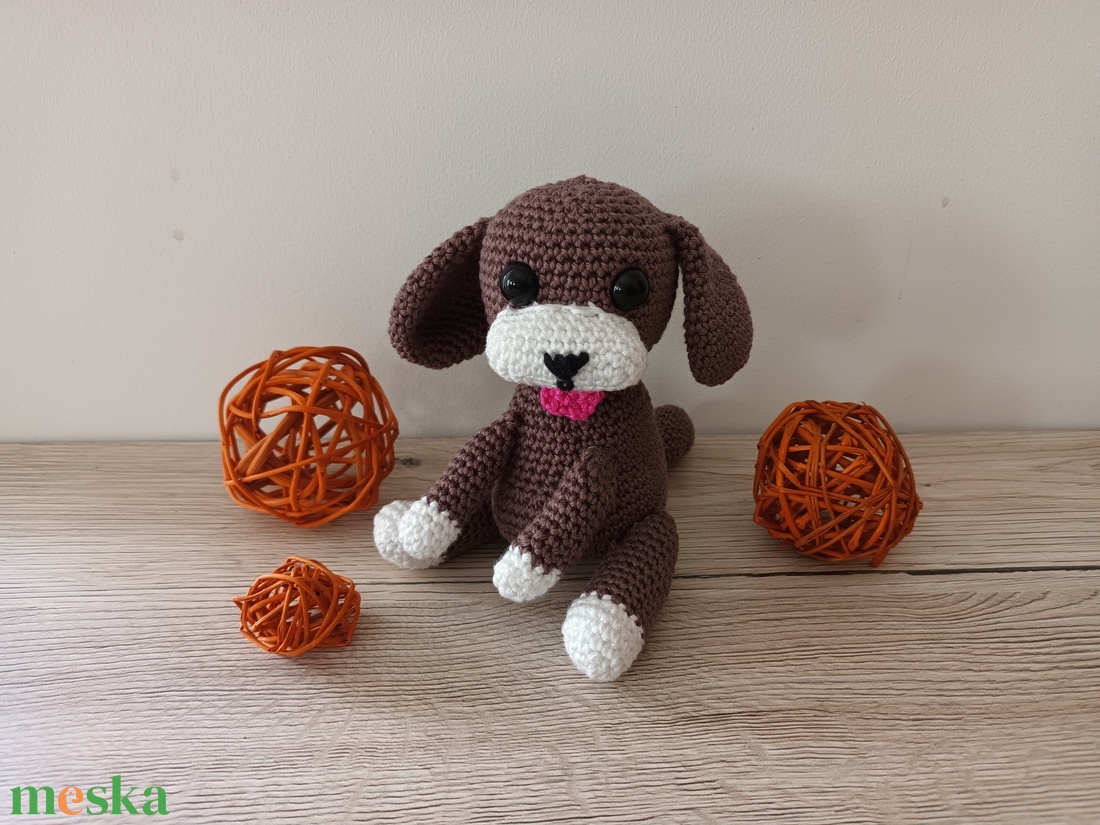 Amigurumi kutya Blöki - játék & sport - plüssállat & játékfigura - kutya - Meska.hu