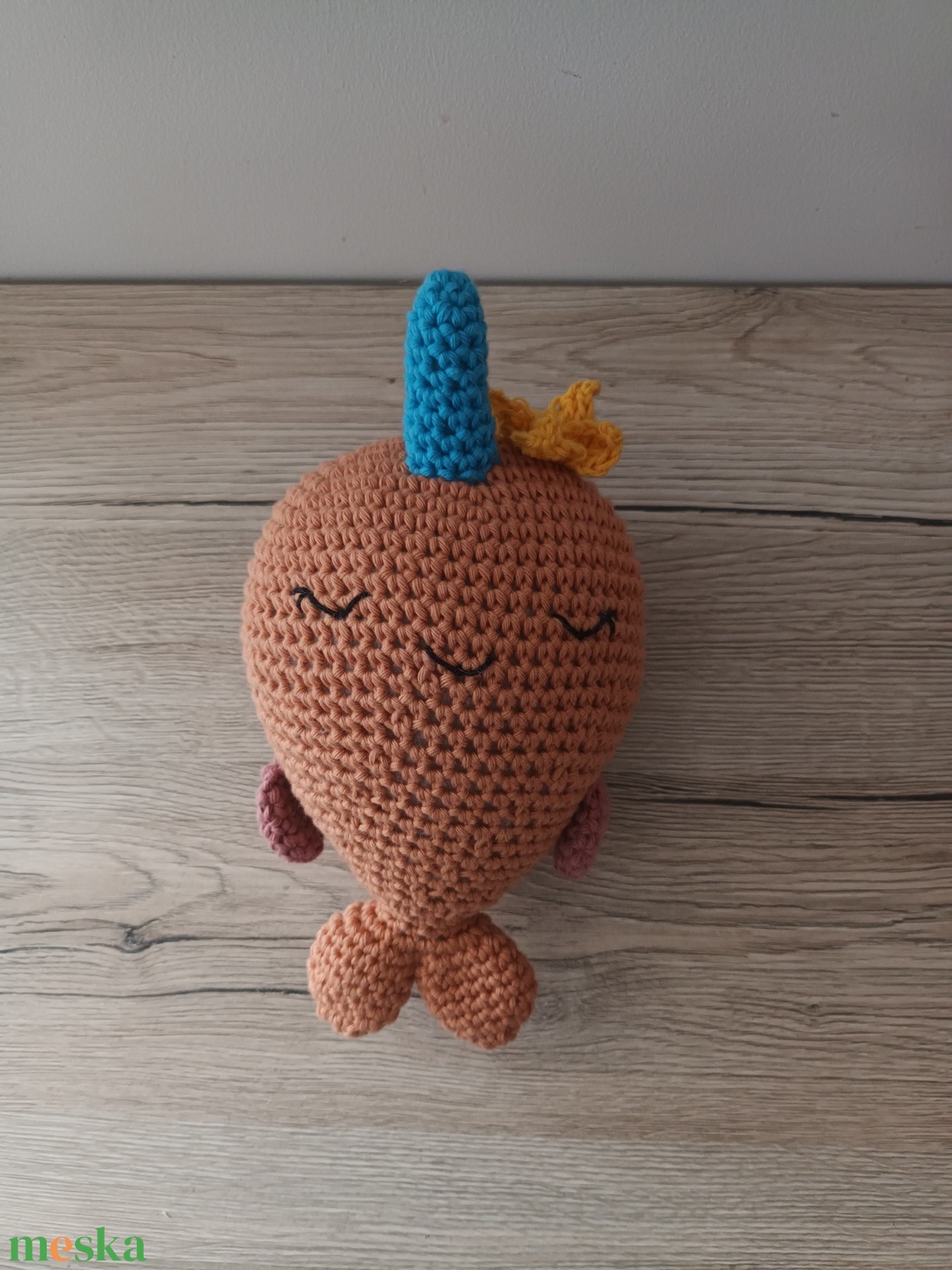 Amigurumi Narvál Nóri - játék & sport - plüssállat & játékfigura - más figura - Meska.hu