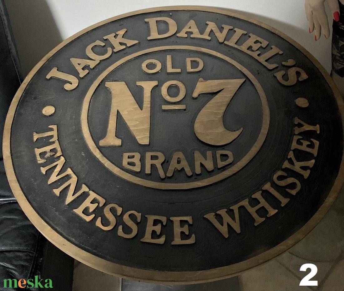 Jack Daniels asztallap vagy falideko 70 cm - otthon & életmód - bútor - asztal - Meska.hu