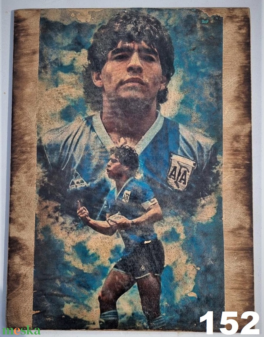 Diego Maradona fakép - otthon & életmód - dekoráció - dísztárgy - Meska.hu