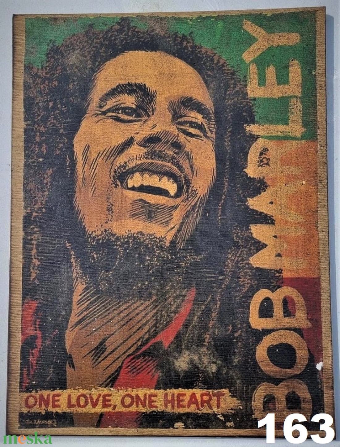 Bob Marley fakép - otthon & életmód - dekoráció - dísztárgy - Meska.hu