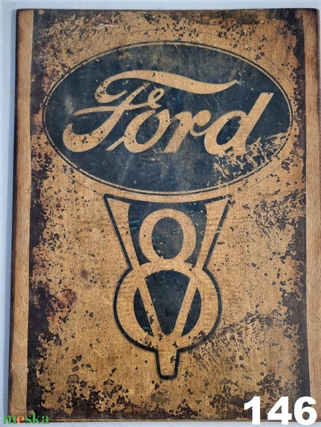 Ford V8 fakép - otthon & életmód - dekoráció - dísztárgy - Meska.hu