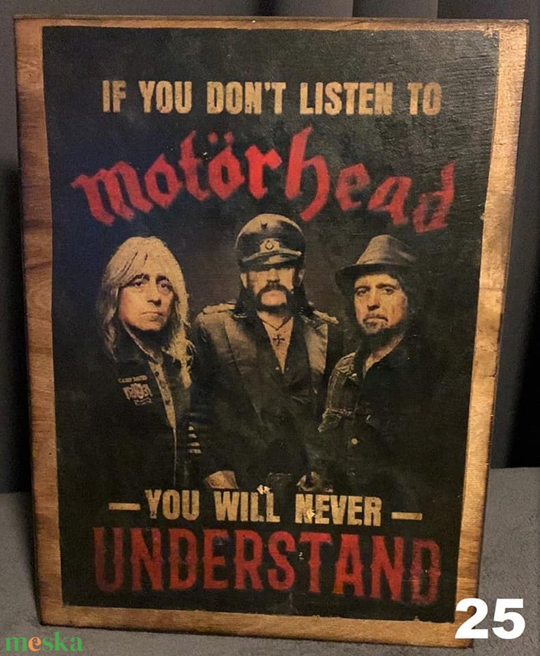 Motörhead fakép - otthon & életmód - dekoráció - dísztárgy - Meska.hu