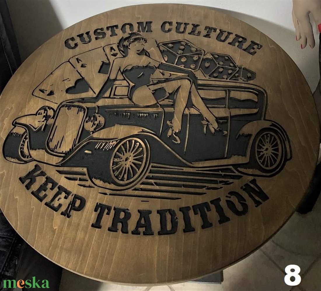 Custom Culture asztallap vagy  falideko 70 cm  - otthon & életmód - bútor - asztal - Meska.hu