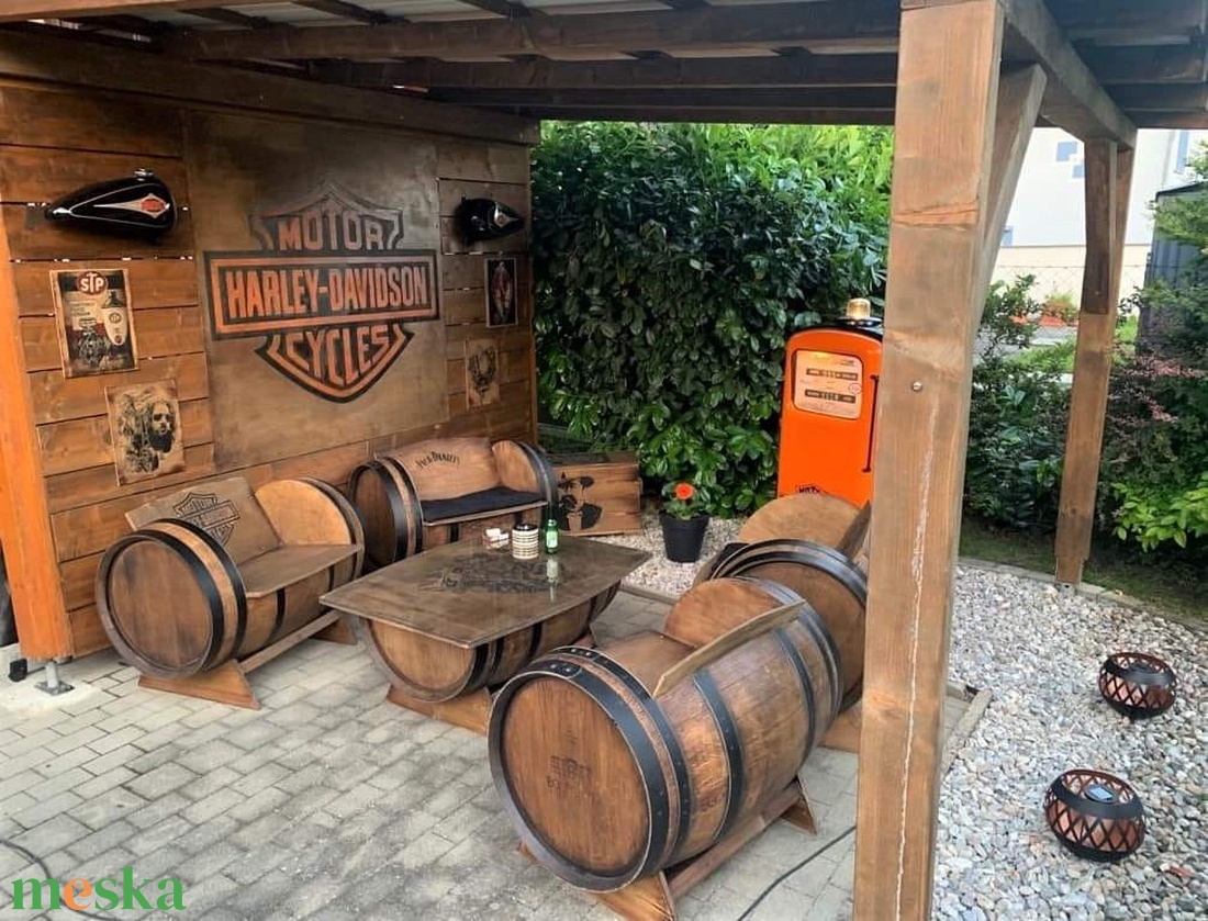 Jack Daniels vagy Harley Davidson 4 személyes  ülőgarnitúra - otthon & életmód - bútor - pad - Meska.hu