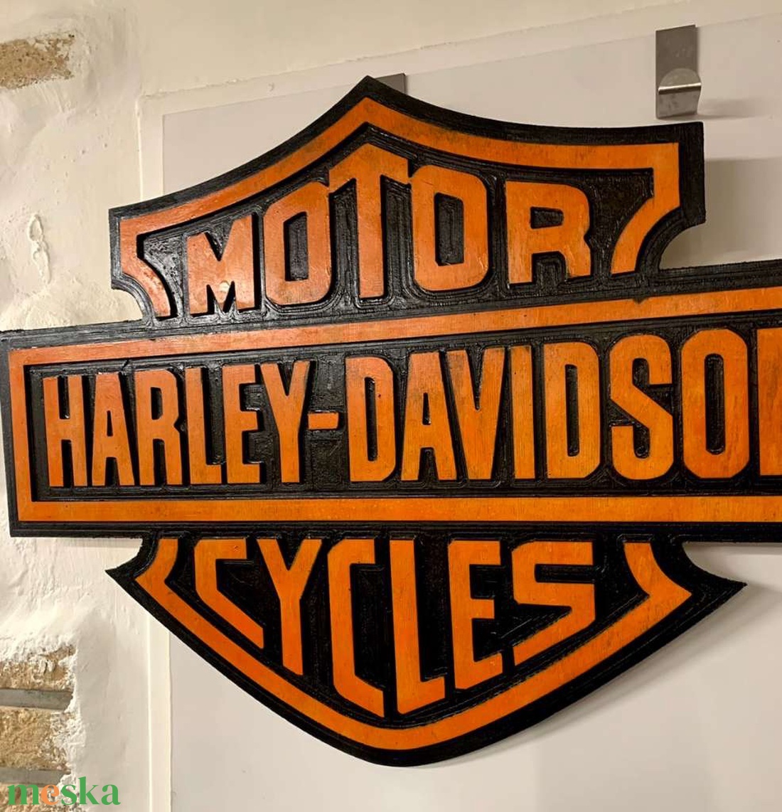 Harley Davidson CNC mart fatábla - otthon & életmód - dekoráció - dísztárgy - Meska.hu