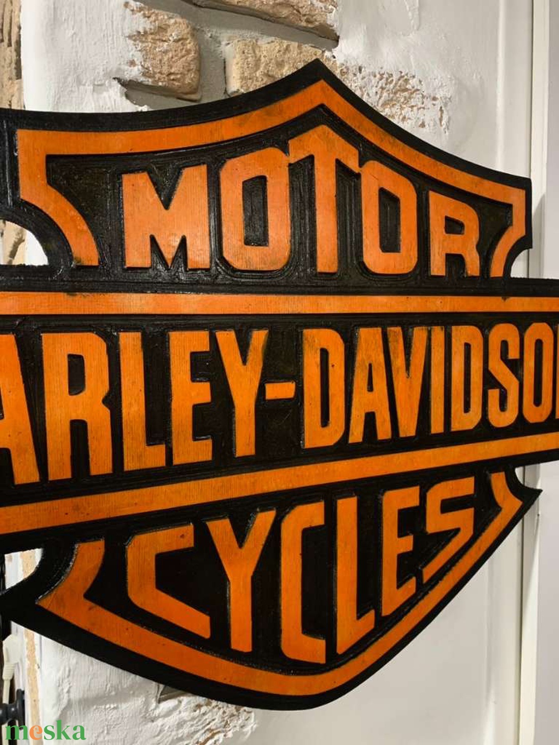 Harley Davidson CNC mart fatábla - otthon & életmód - dekoráció - dísztárgy - Meska.hu