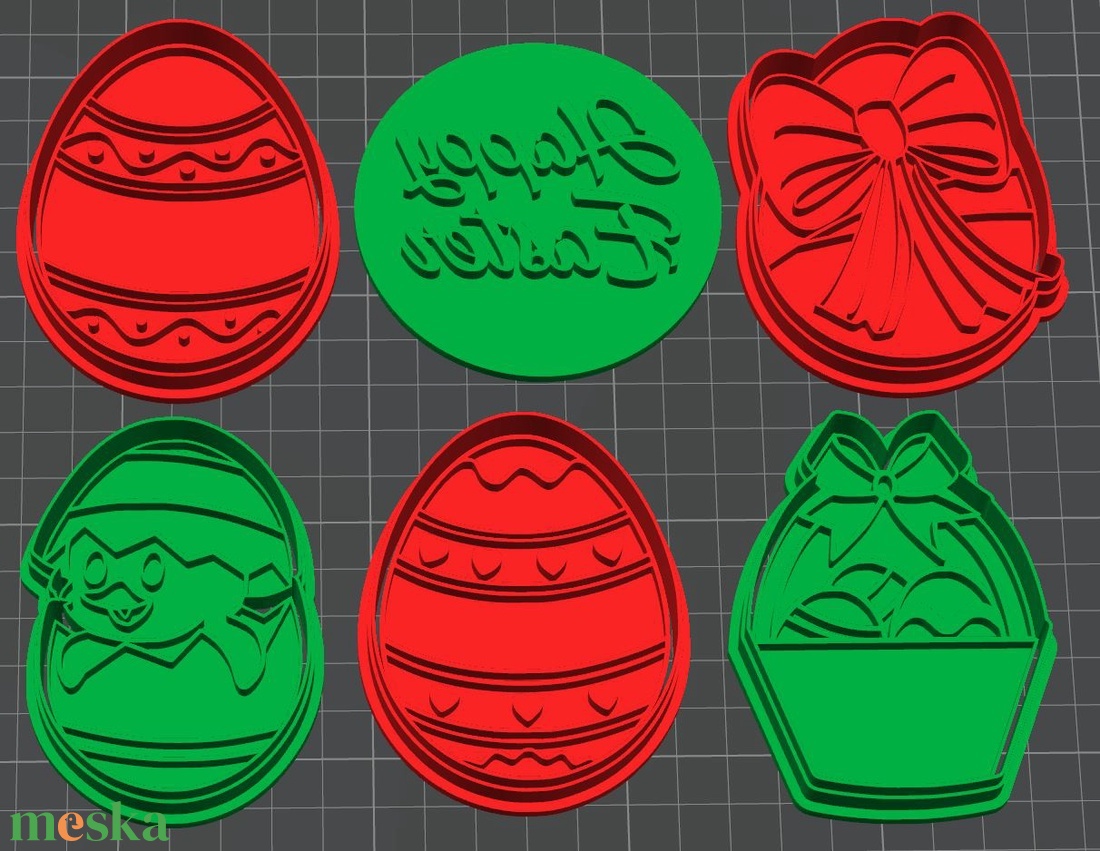 6 db! Húsvéti sütikiszúró csomag C - otthon & lakás - konyhafelszerelés, tálalás - sütés, főzés - sütikiszúró - Meska.hu