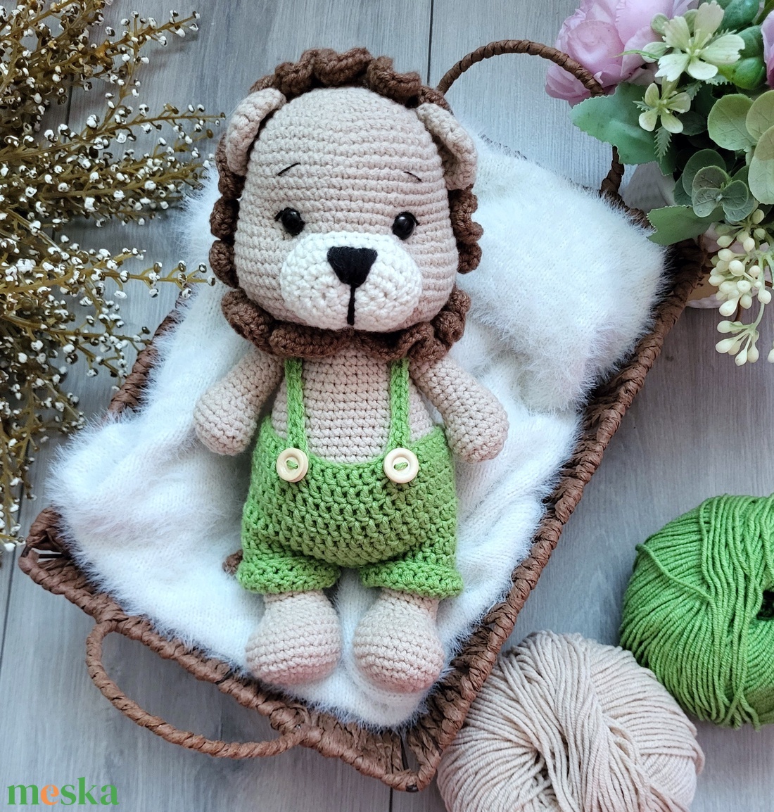 Horgolt oroszlán amigurumi - játék & sport - plüssállat & játékfigura - más figura - Meska.hu